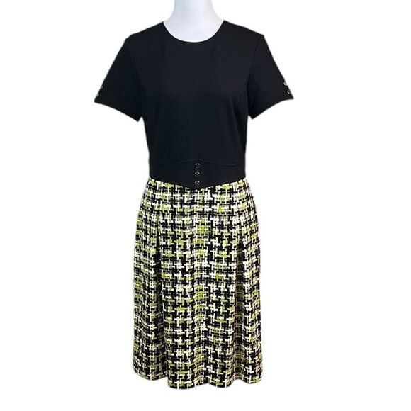 J. McLaughlin Women’s Short Sleeve Fit And Flare Dress, Size L, NWT - Picture 1 of 10